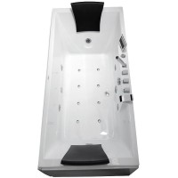 Акриловая ванна Gemy 175х85 G9065 K L с гидромассажем