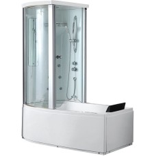 Акриловая ванна с душевой кабиной Gemy 170x85 G8040 C L с гидромассажем