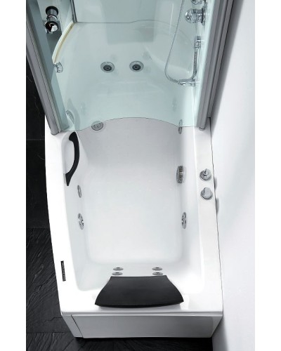 Акриловая ванна с душевой кабиной Gemy 170х85 G8040 B L с гидромассажем