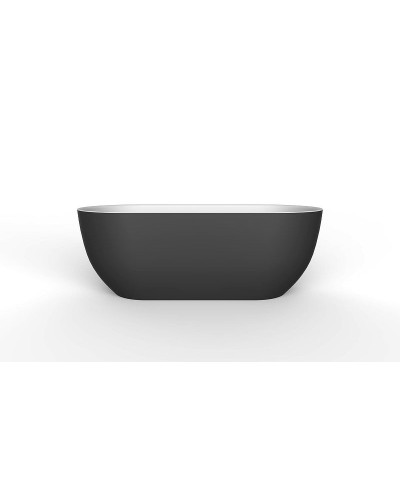 Акриловая ванна BelBagno 150x80 BB70-1500-800-W/NM Черная Белая без гидромассажа