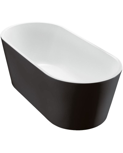 Акриловая ванна BelBagno 180x80 BB71-1800-NERO-W0 Черная Белая без гидромассажа