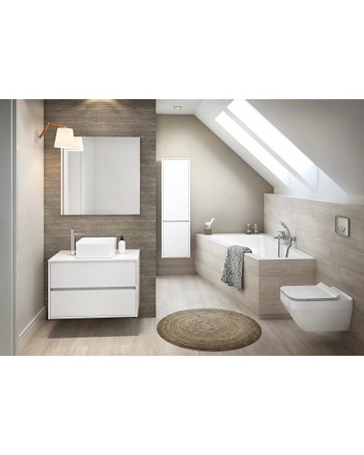 Акриловая ванна 160х100 см L Cersanit Crea WA-CREAx160-L