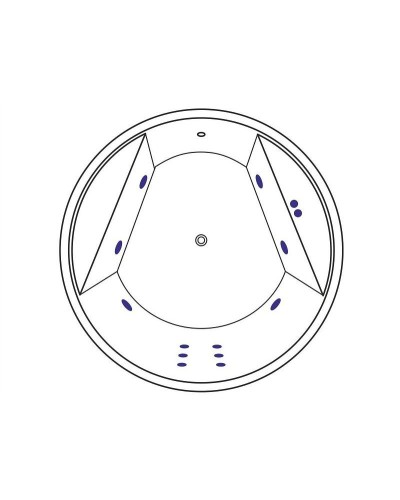 Акриловая ванна Excellent Great Arc 160x160 WAEX.GRE16.LINE.BR с гидромассажем