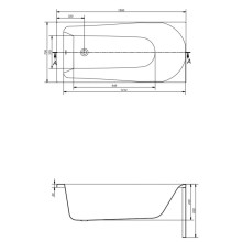 Акриловая ванна 150х70 см Cersanit Flavia WP-FLAVIAx150