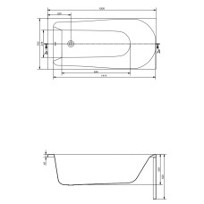 Акриловая ванна 150х70 см Cersanit Flavia WP-FLAVIAx150