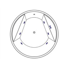 Акриловая ванна Excellent Great Arc 160x160 WAEX.GRE16.SOFT.BR с гидромассажем