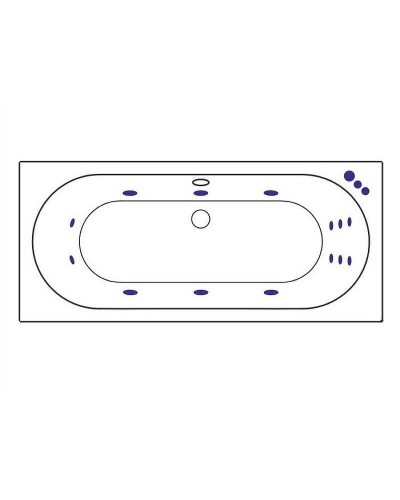 Акриловая ванна Excellent Oceana Slim 160x75 WAEX.OCE16S.SMART.GL с гидромассажем