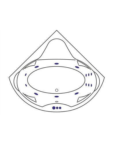 Акриловая ванна Excellent Konsul 150x150 WAEX.KON15.SMART.GL с гидромассажем