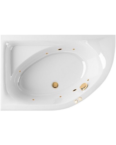 Акриловая ванна Excellent Aquarella 150x100 L WAEX.ARL15.SOFT.GL с гидромассажем