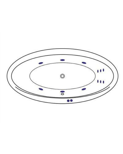 Акриловая ванна Excellent Lumina 190x95 WAEX.LUM19.LINE.GL с гидромассажем