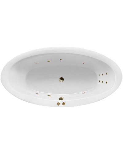 Акриловая ванна Excellent Lumina 190x95 WAEX.LUM19.LINE.BR с гидромассажем