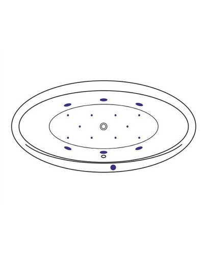 Акриловая ванна Excellent Lumina 190x95 WAEX.LUM19.RELAX.BR с гидромассажем