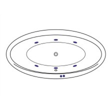 Акриловая ванна Excellent Lumina 190x95 WAEX.LUM19.SOFT.GL с гидромассажем