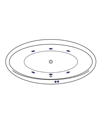 Акриловая ванна Excellent Lumina 190x95 WAEX.LUM19.SOFT.GL с гидромассажем