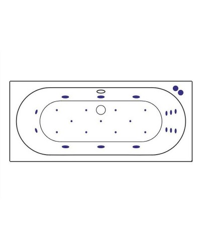 Акриловая ванна Excellent Oceana Slim 180x80 WAEX.OCE18S.ULTRA.BR с гидромассажем