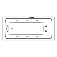Акриловая ванна Excellent Aquaria 170x75 WAEX.AQU17.SMART.BR с гидромассажем