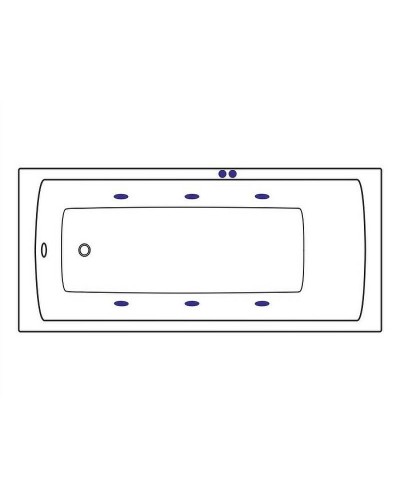 Акриловая ванна Excellent Aquaria 170x75 WAEX.AQU17.SOFT.GL с гидромассажем