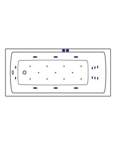 Акриловая ванна Excellent Aquaria 170x75 WAEX.AQU17.ULTRA.GL с гидромассажем