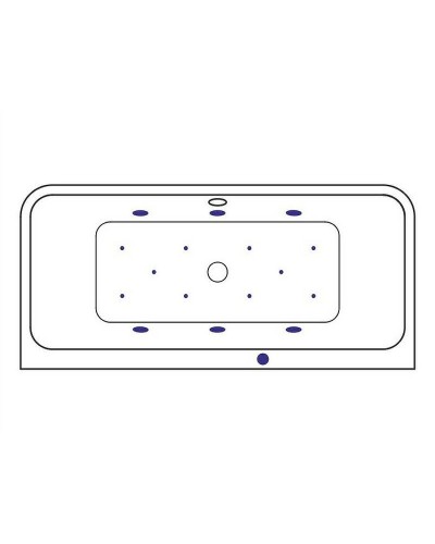 Акриловая ванна Excellent Arana 180x85 WAEX.ARA18.RELAX.GL с гидромассажем