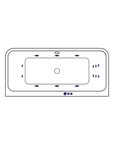 Акриловая ванна Excellent Arana 180x85 WAEX.ARA18.SMART.GL с гидромассажем
