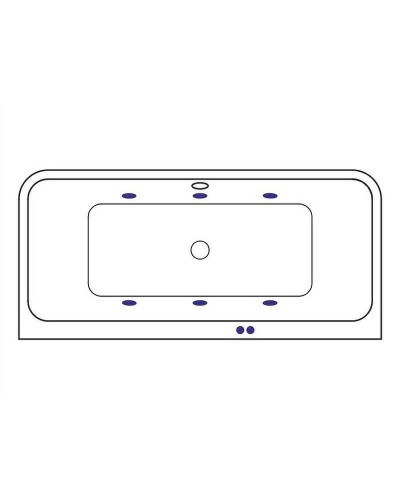 Акриловая ванна Excellent Arana 180x85 WAEX.ARA18.SOFT.GL с гидромассажем