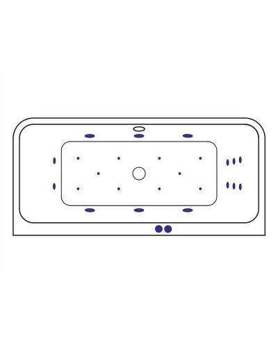 Акриловая ванна Excellent Arana 180x85 WAEX.ARA18.ULTRA.BR с гидромассажем