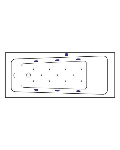 Акриловая ванна Excellent Ava 160x70 WAEX.AVA16.RELAX.GL с гидромассажем