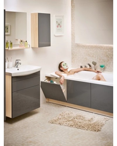 Акриловая ванна 170х80 см L Cersanit Smart WP-SMARTx170-L