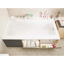 Акриловая ванна 170х80 см L Cersanit Smart WP-SMARTx170-L