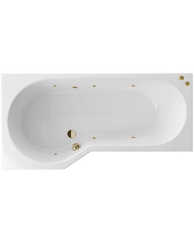 Акриловая ванна Excellent Be Spot 160x80 L WAEX.BSL16.SOFT.BR с гидромассажем