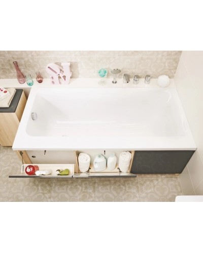 Акриловая ванна 170х80 см R Cersanit Smart WP-SMARTx170-R