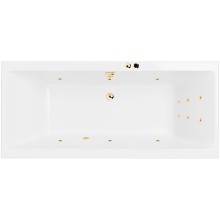 Акриловая ванна Excellent Pryzmat 160x75 WAEX.PRY16.LINE.GL с гидромассажем