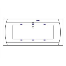 Акриловая ванна Excellent Aquaria Lux 180x80 WAEX.AQU18.SOFT.GL с гидромассажем