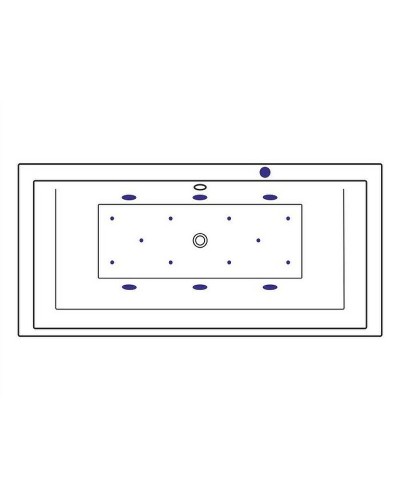 Акриловая ванна Excellent Crown Grand 190x90 WAEX.CRG19.RELAX.GL с гидромассажем