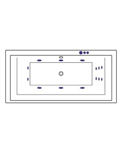 Акриловая ванна Excellent Crown Grand 190x90 WAEX.CRG19.SMART.BR с гидромассажем