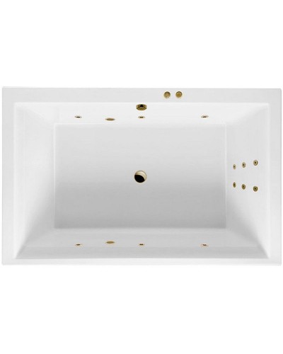 Акриловая ванна Excellent Crown Lux 190x120 WAEX.CRO19.LINE.BR с гидромассажем