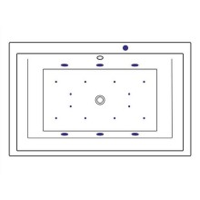 Акриловая ванна Excellent Crown Lux 190x120 WAEX.CRO19.RELAX.BR с гидромассажем