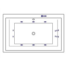 Акриловая ванна Excellent Crown Lux 190x120 WAEX.CRO19.SMART.GL с гидромассажем