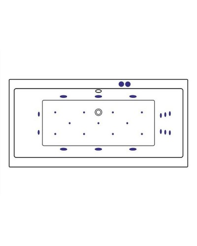 Акриловая ванна Excellent Pryzmat Slim 160x75 WAEX.PRY16S.ULTRA.BR с гидромассажем