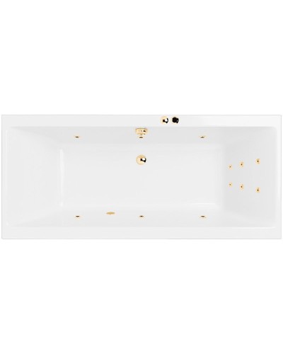 Акриловая ванна Excellent Pryzmat Slim 170x75 WAEX.PRY17S.LINE.GL с гидромассажем