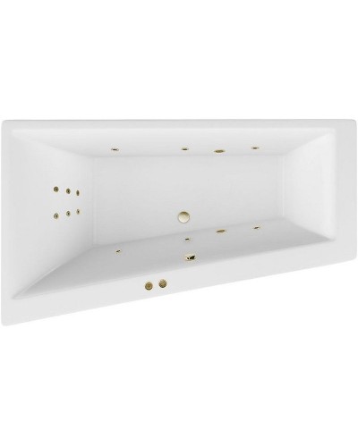 Акриловая ванна Excellent Sfera Slim 170x100 L WAEX.SFL17S.LINE.BR с гидромассажем