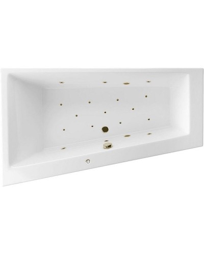 Акриловая ванна Excellent Sfera Slim 170x100 L WAEX.SFL17S.RELAX.BR с гидромассажем