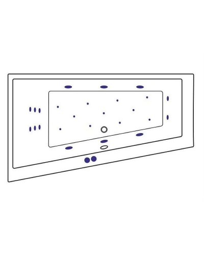 Акриловая ванна Excellent Sfera Slim 170x100 L WAEX.SFL17S.ULTRA.GL с гидромассажем