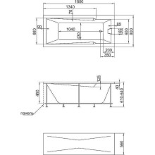 Акриловая ванна Creto Regia 180х80 12-18080 без гидромассажа