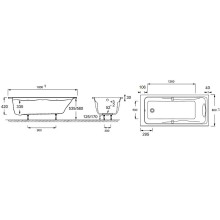 Акриловая ванна Jacob Delafon Odeon Up 180x80 E6048RU-00 без гидромассажа