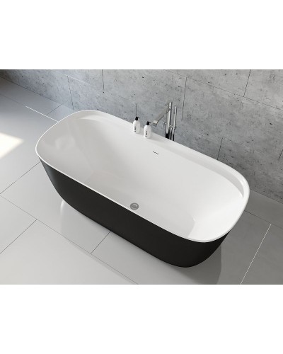 Акриловая ванна Aquanet Family Fine 95778-MW-MB 170x78 293080 Черная матовая без гидромассажа