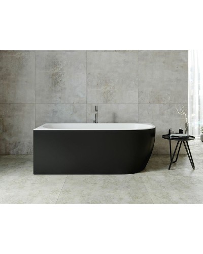 Акриловая ванна Aquanet Family Elegant A 3805-N-GW-MB 180x80 293076 Черная матовая без гидромассажа