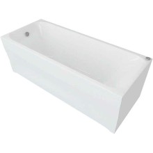 Акриловая ванна Aquatek Альфа 140х70 ALF140-0000005 без гидромассажа с фронтальной панелью с каркасом (вклеенный) со слив-переливом (слева)