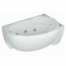 Акриловая ванна Aquatek Бетта 170x97 R BET170-0000009 с гидромассажем с фронтальной панелью с каркасом (разборный) со слив-переливом