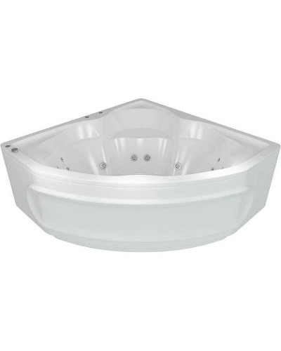Акриловая ванна Aquatek Сириус 164х164 SIR164-0000006 с гидромассажем с фронтальной панелью с каркасом (разборный) со слив-переливом